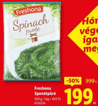 Freshona Spenótpüré