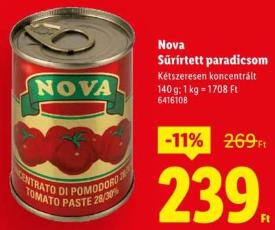 Nova Sűrített paradicsom