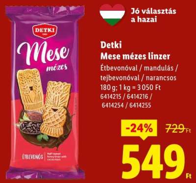 Detki Mese mézes linzer