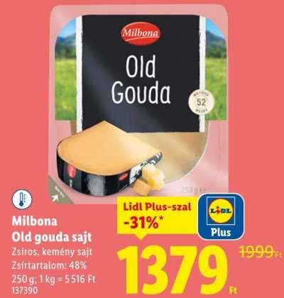 Milbona Old gouda sajt
