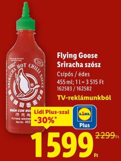 Flying Goose Sriracha szósz
