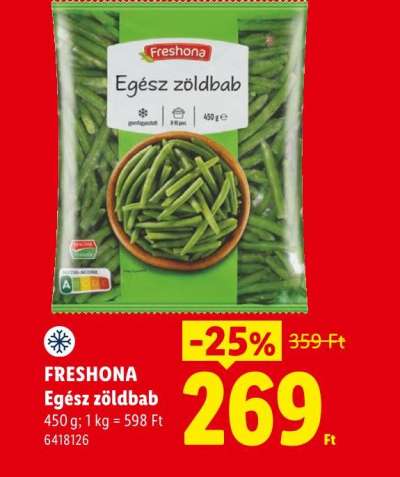 FRESHONA Egész zöldbab