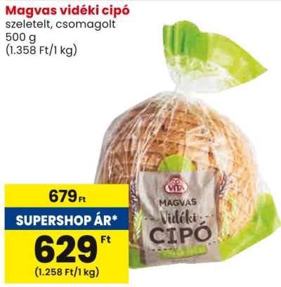 Magvas vidéki cipó