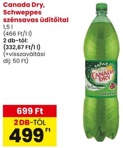 Canada Dry, Schweppes szénsavas üdítőital