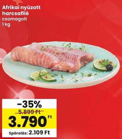 Afrikai nyúzott harcsafilé