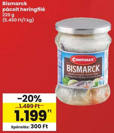 Bismarck pácolt heringfilé