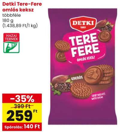 Detki Tere-Fere omlós keksz