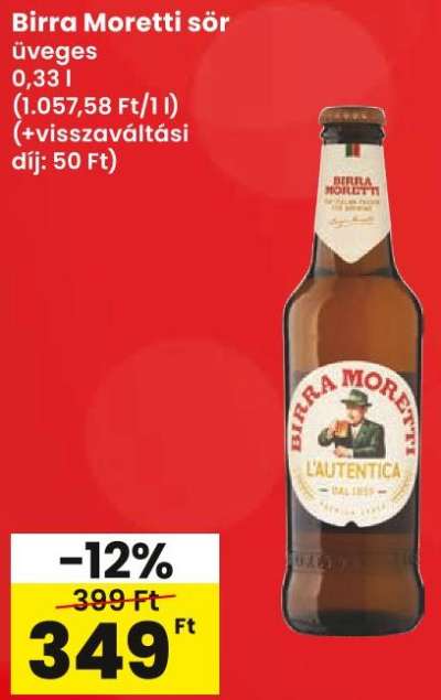 Birra Moretti sör
