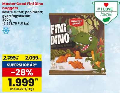 Master Good Fini Dino nuggets