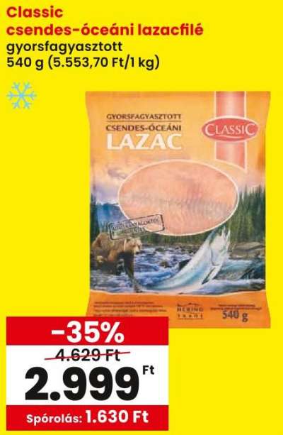 Classic csendes-óceáni lazacfilé