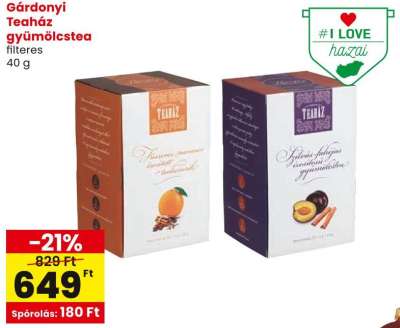 Gárdonyi Teaház gyümölcstea