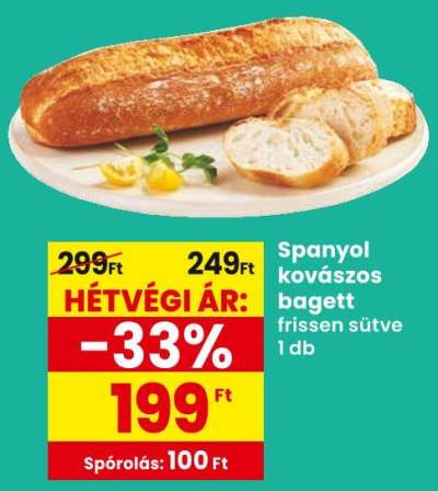 Spanyol kovászos bagett