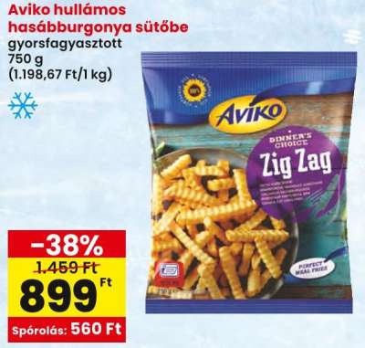 Aviko hullámos hasábburgonya sütőbe