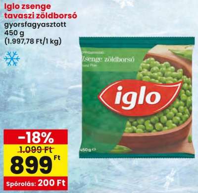 Iglo zsenge tavaszi zöldborsó