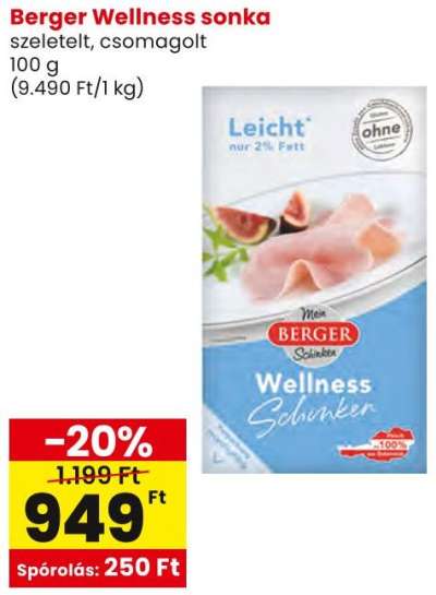 Berger Wellness sonka