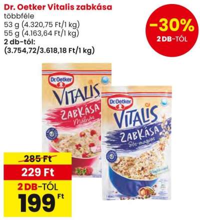 Dr. Oetker Vitalis zabkása