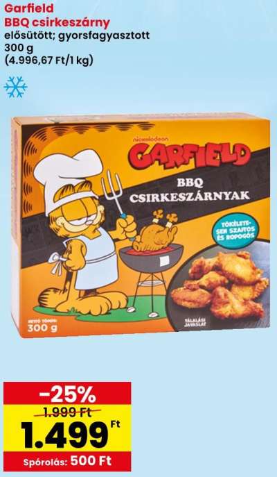 Garfield BBQ csirkeszárny