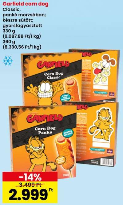 Garfield corn dog