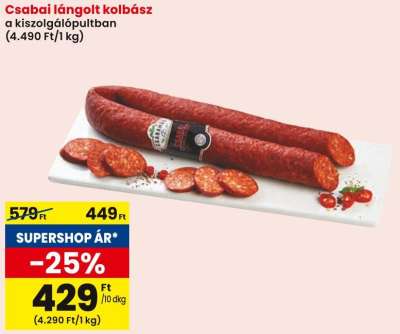 Csabai lángolt kolbász