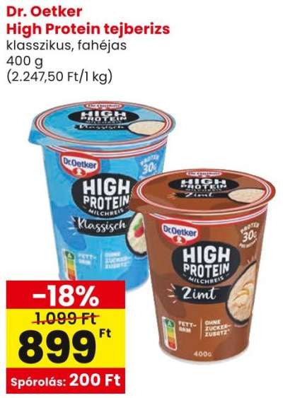 Dr. Oetker High Protein tejberizs