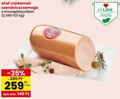 eFeF csirkemell szendvicscsemege