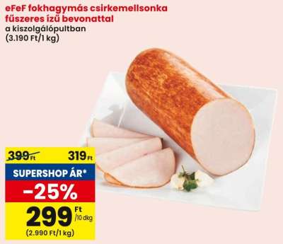 eFeF fokhagymás csirkemellsonka