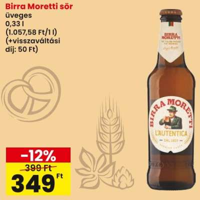 Birra Moretti sör