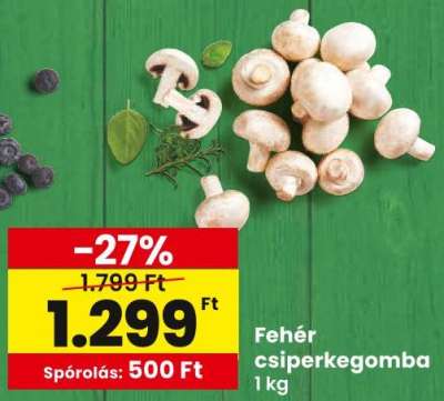 Fehér csiperkegomba