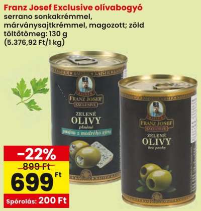 Franz Josef Exclusive olívabogyó