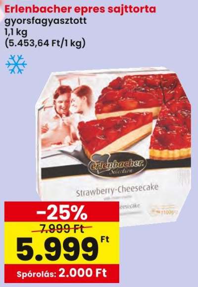 Erlenbacher epres sajttorta