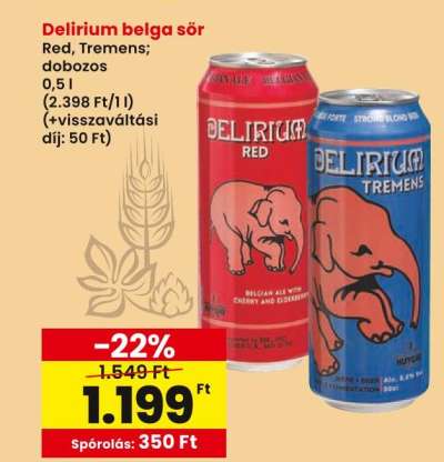 Delirium belga sör Red, Tremens