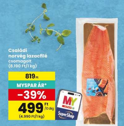 Családi norvég lazacfilé