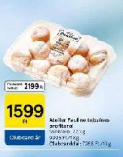 Atelier Pauline tejszínes profiterol