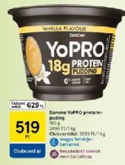 Danone YoPRO protein pudding