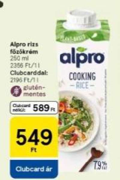 Alpro rizs főzőkrém