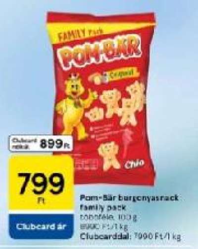 Chio Pom-Bär burgonyasnack family pack