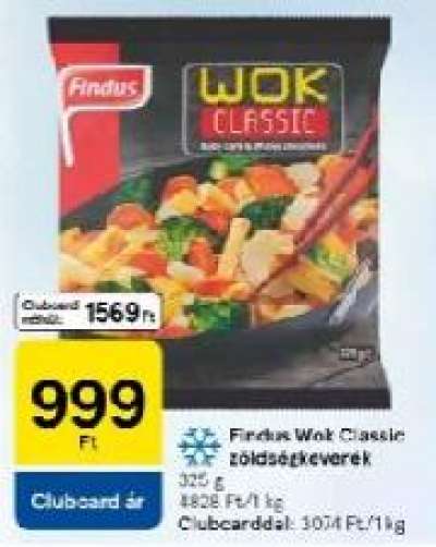 Findus Wok Classic zöldségkeverék