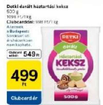 Detki darált háztartási keksz