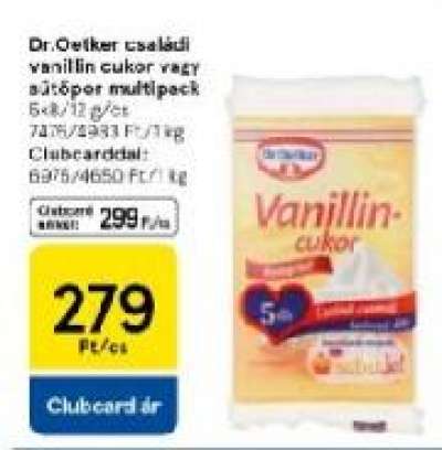 Dr.Oetker családi vanillin cukor vagy sütőpor multipack