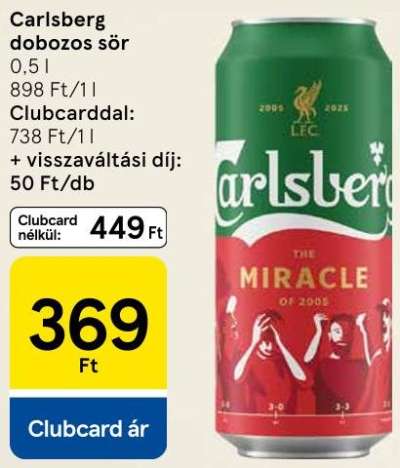 Carlsberg dobozos sör
