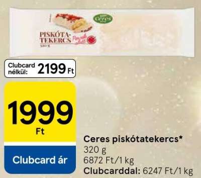 Ceres Piskótatekercs