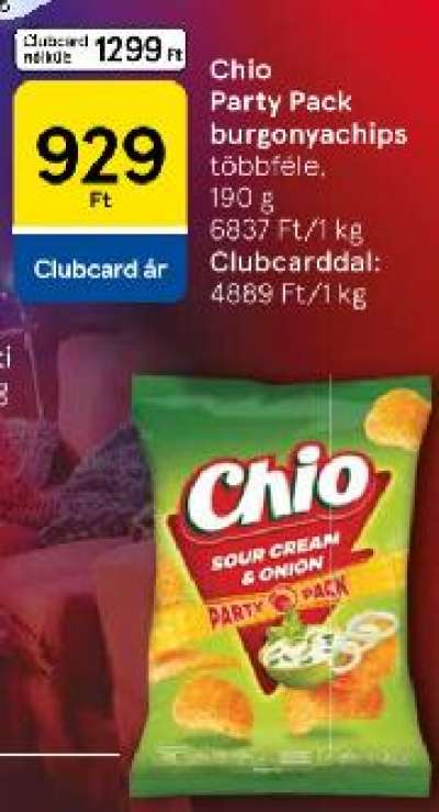 Chio Party Pack burgonyachips