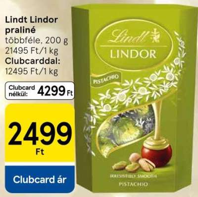 Lindt Lindor praliné
