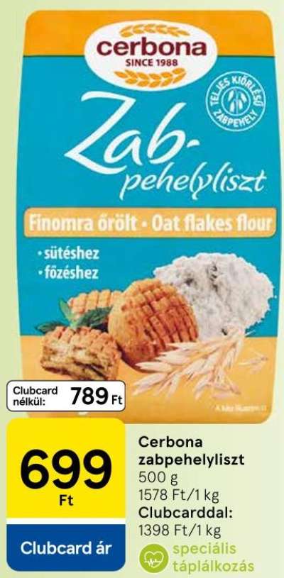 Cerbona Zabpehelyliszt