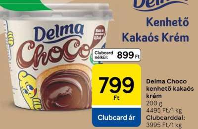 Delma Kenhető Kakaós Krém
