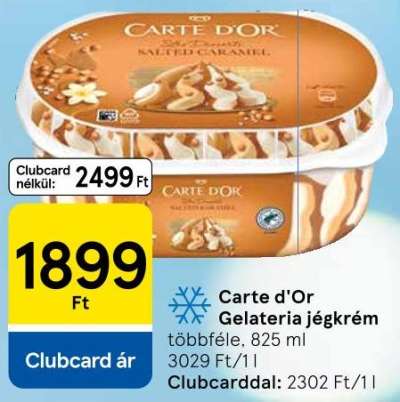 Carte dOr Gelateria jégkrém