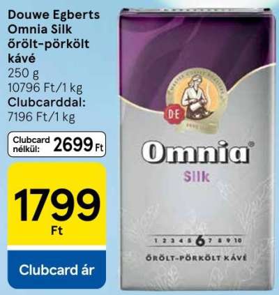 Douwe Egberts Omnia Silk őrölt-pörkölt kávé