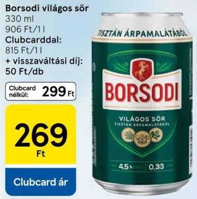 Borsodi világos sör