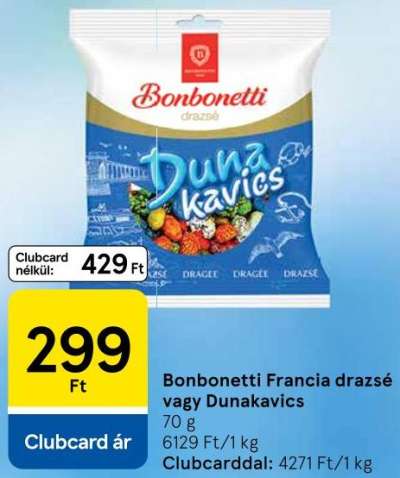 Bonbonetti Francia drazsé vagy Dunakavics