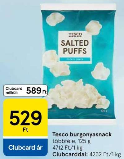 Tesco burgonyasnack